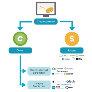What are tokens and how do they differ from cryptocurrencies?