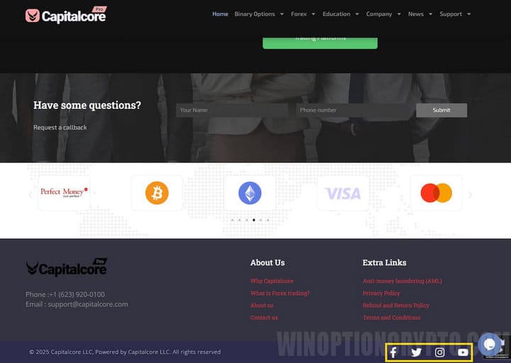 social networks capitalcore