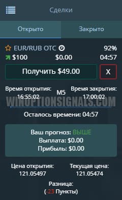 closing in pocket option