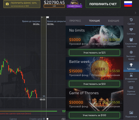 Pocket Option Tournaments