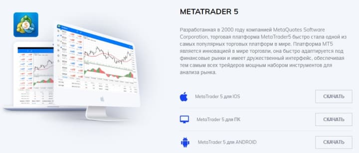 о metatrader 5 на сайте nsbroker