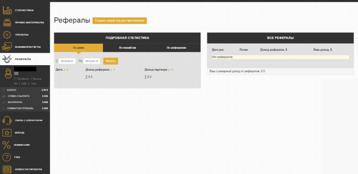 Statistics on referrals