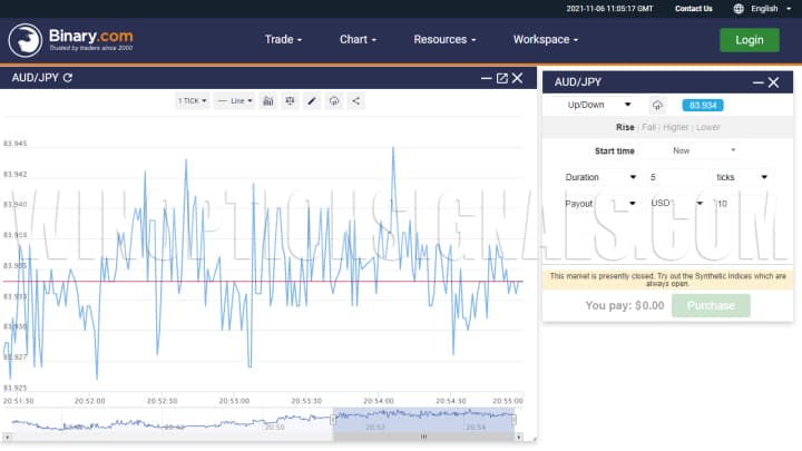 Binary options trading platform Binary.com