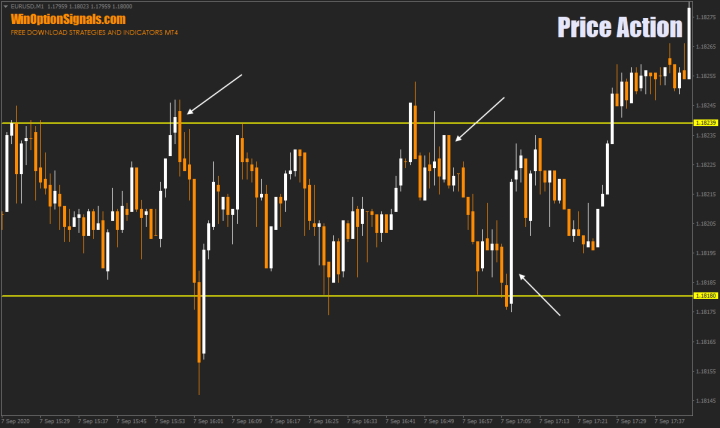 Absorption in Price Action binary options