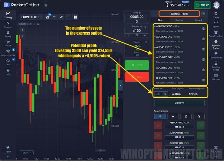 express options in pocket option