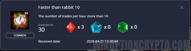 reward for active trading in pocket option