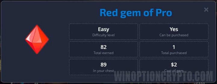 red crystal description in pocket option