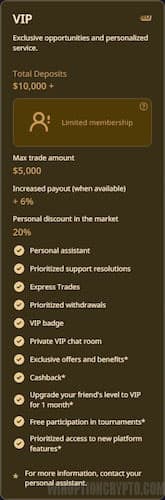 VIP profile level