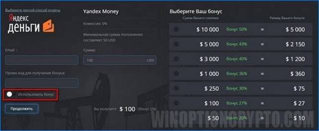 бонусные программы и промокоды