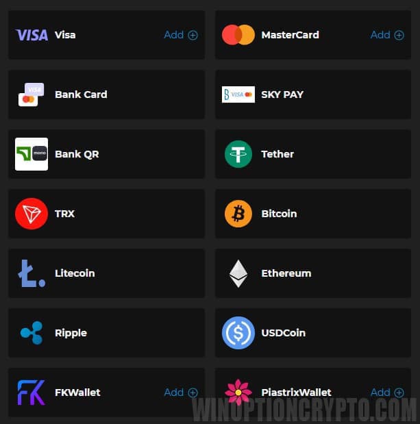 methods of withdrawal of funds