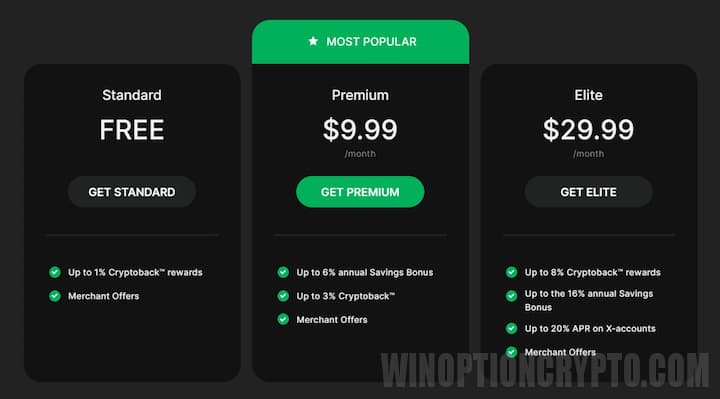 financial plans visa card from wirex