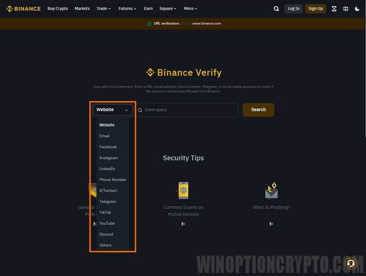 binance verify service
