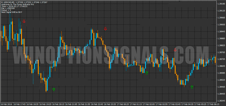 Forex Indicator Pro chart example