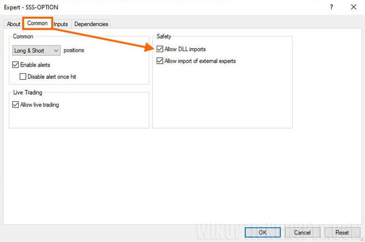 setting dll in sss-option