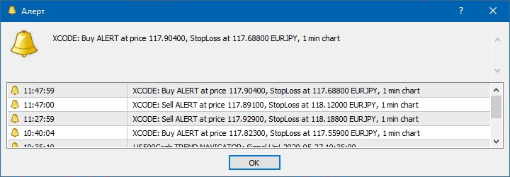 XCode indicator alerts