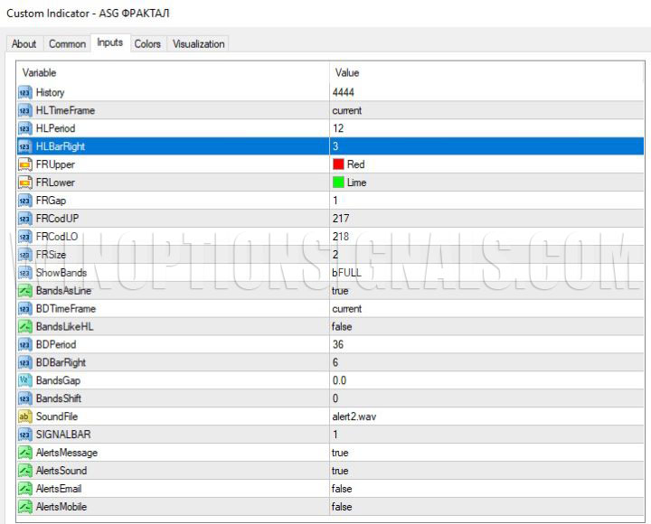 fractal settings ASG Graal DIVERGENT SISTEM