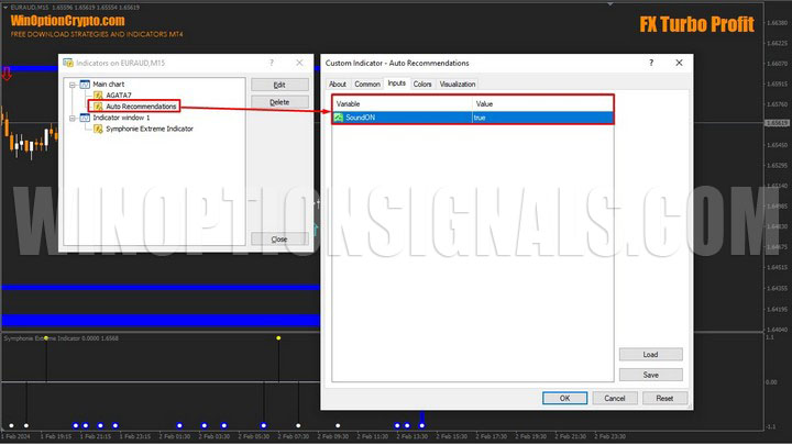 fx turbo profit settings