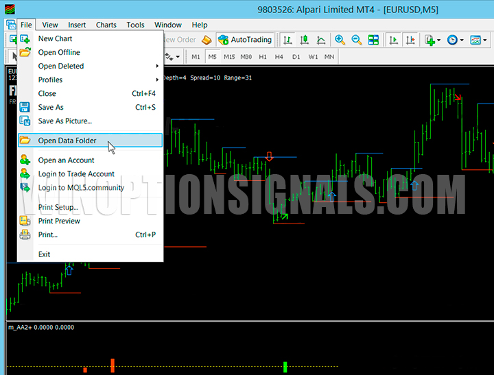 Installing a template