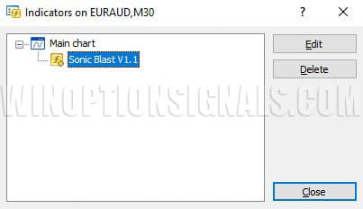 sonic blast signal settings