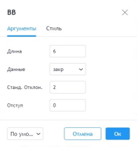 Bollinger Bands Settings